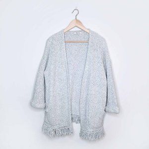 Madewell Memento fringe open cardigan sweater